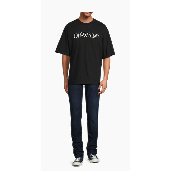 Off-White BIG LOGO BOOKISH REGULAR TEE NWT Size L - Picture 1 of 10
